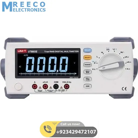 UNI T UT8802E Benchtop Digital Multimeter - Back View