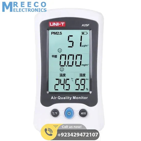 UNI T Air Quality Meter PM2.5 A25F - Front View