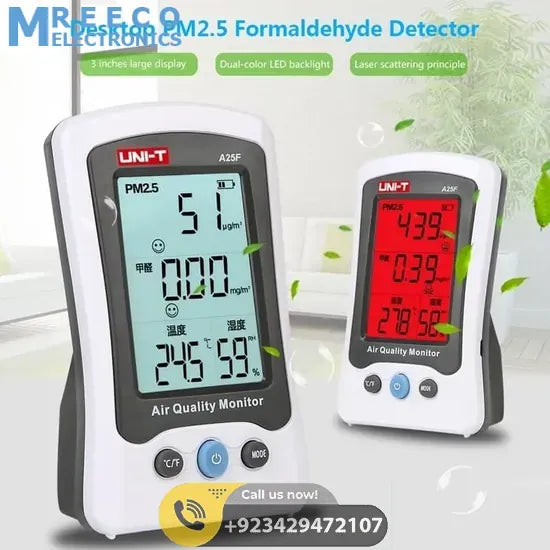 UNI T Air Quality Meter PM2.5 A25F - Back View