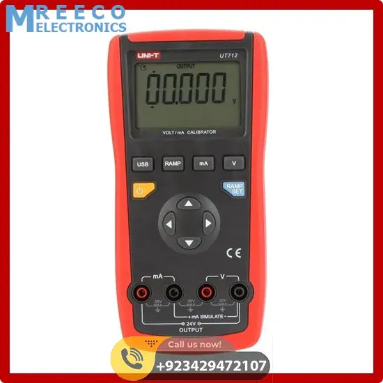 UNI-T UT712 voltage loop process calibrator meter - Back View
