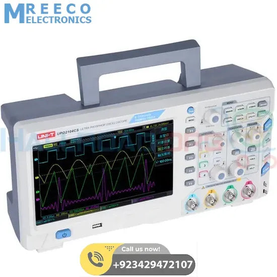 UNI T UPO2104CS Digital Oscilloscope 4 Channel DSO 100MHz - Side View