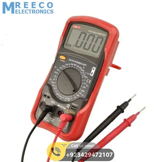 UNI T UT55 Standard Digital Multimeter - Front View