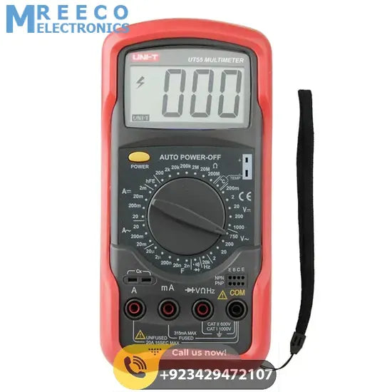 UNI T UT55 Standard Digital Multimeter - Bottom View
