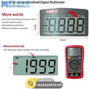 UNI T UT33D+ Palm Size Multimeter - Close-up