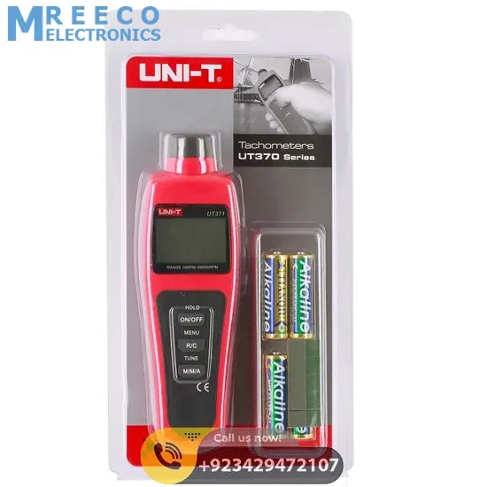 UNI T UT371 Non Contact Tachometer - Side View