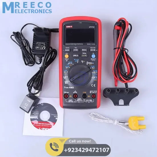 UNI T UT171C Industrial True RMS Digital Multimeter - Side View