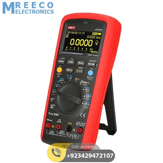 UNI T UT171C Industrial True RMS Digital Multimeter - Back View