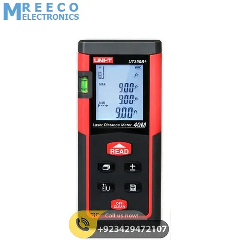 UNI T UT390B+ Laser Distance Meter - Front View