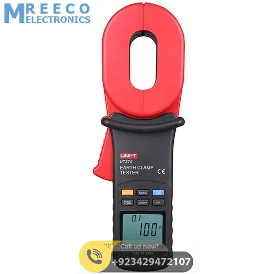 UNI T UT275 Earth Clamp Ground Tester Meter - Back View