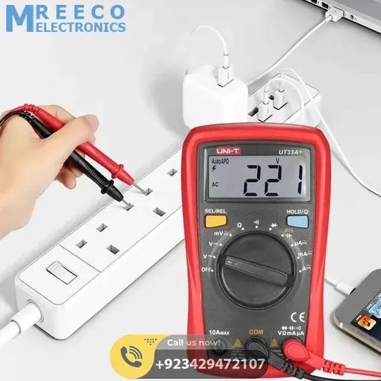 UNI T UT33A+ Palm Size Multimeter - Close-up