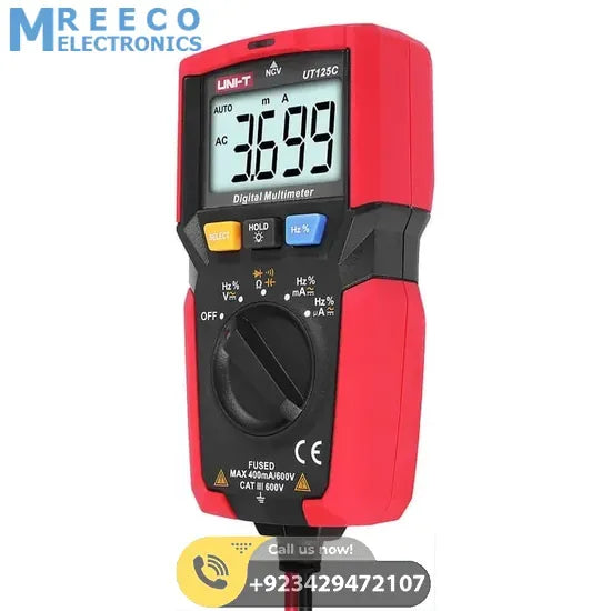 UNI T UT125C Digital Multimeter - Back View