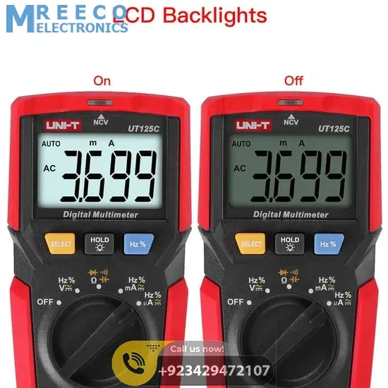 UNI T UT125C Digital Multimeter - Bottom View