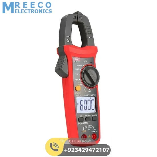 UNI-T UT204+ Digital AC DC Current Clamp Meter Multimeter - Back View