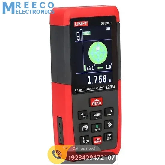UNI T Professional Laser Distance Meter UT396B - Front View