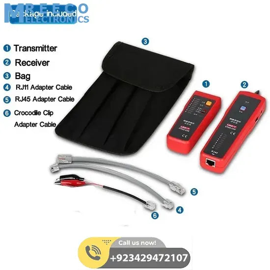 UNI T Wire Tracker Cable Tester UT682 - Side View