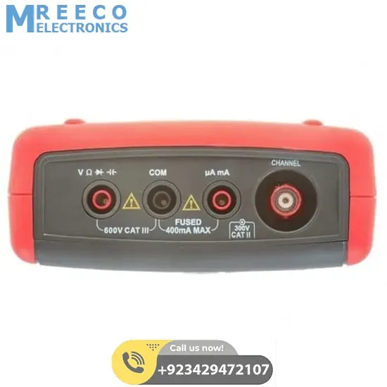 UNI T UTD1025CL Portable Handheld Digital Oscilloscope - Bottom View