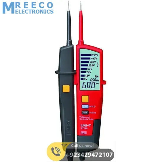 UNI T Voltage And Continuity Tester UT18D - Front View
