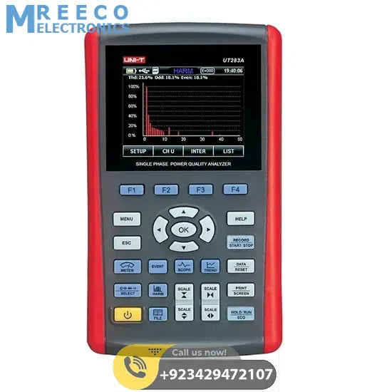 UNI T Single Phase Power Quality Analyzer UT283A - Front View