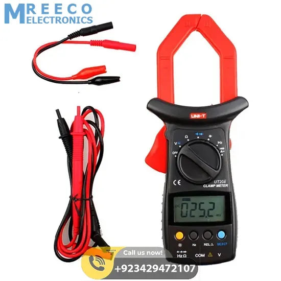 UNI T UT206 Auto Range Digital Clamp Meter - Bottom View