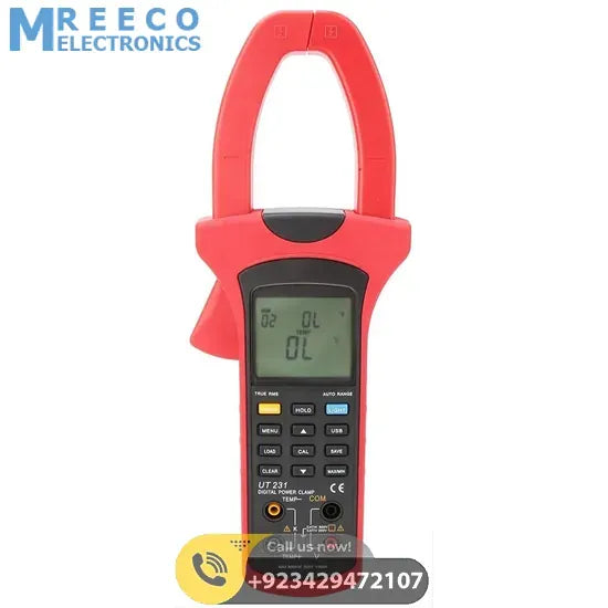 UNI T UT231 Digital Clamp Meter Tong Tester - Back View