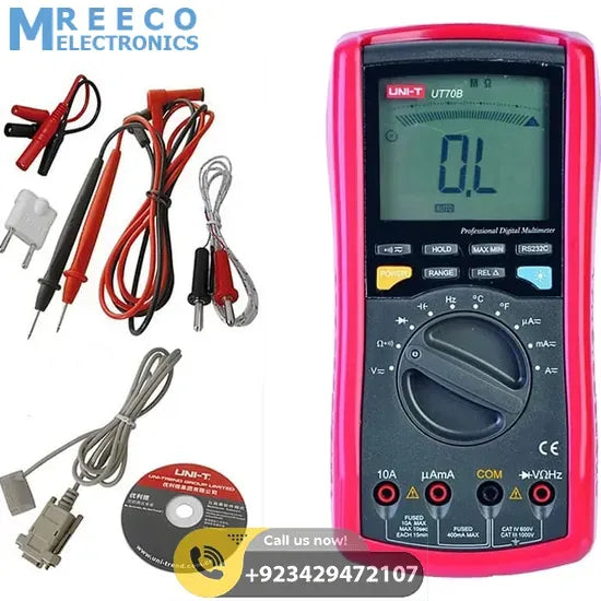 UNI T Multi Purpose Digital Multimeter UT70B - Top View