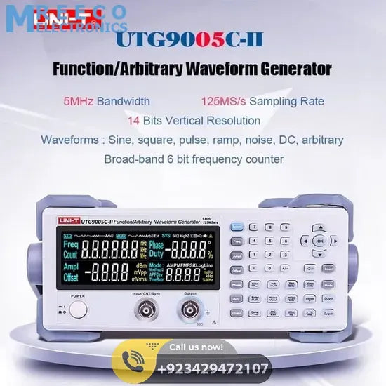 UNI T UTG9005C II Arbitrary Waveform Function Generator - Front View