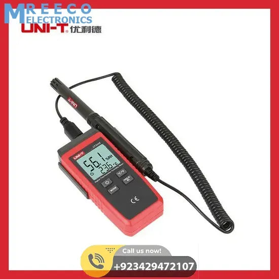 UNI-T UT333S Digital Temperature Humidity Meter - Back View