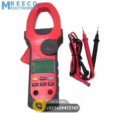 UNI T True RMS Digital Clamp Meter Tong Tester UT207 - Front View