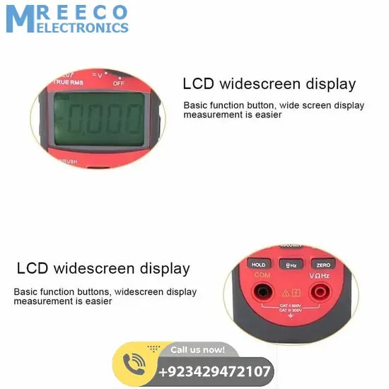 UNI T True RMS Digital Clamp Meter Tong Tester UT207 - Top View