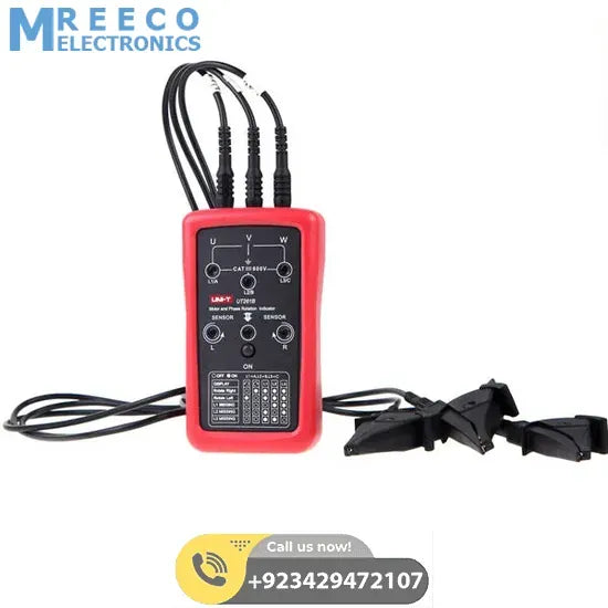 UNI T Phase Sequence Motor Rotation Indicator Meter UT261B - Back View