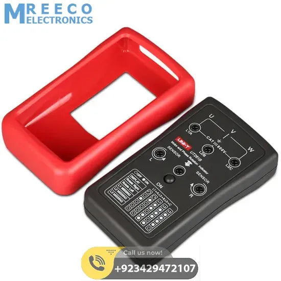 UNI T Phase Sequence Motor Rotation Indicator Meter UT261B - Bottom View