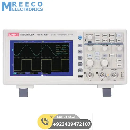 Digital Storage Oscilloscope 2 Channel DSO UNI T UTD2102CEX - Side View