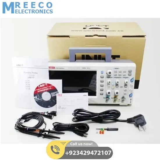 Digital Storage Oscilloscope 2 Channel DSO UNI T UTD2102CEX - Angle View