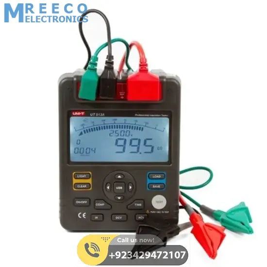 UNI T UT513A Insulation Resistance Tester - Back View