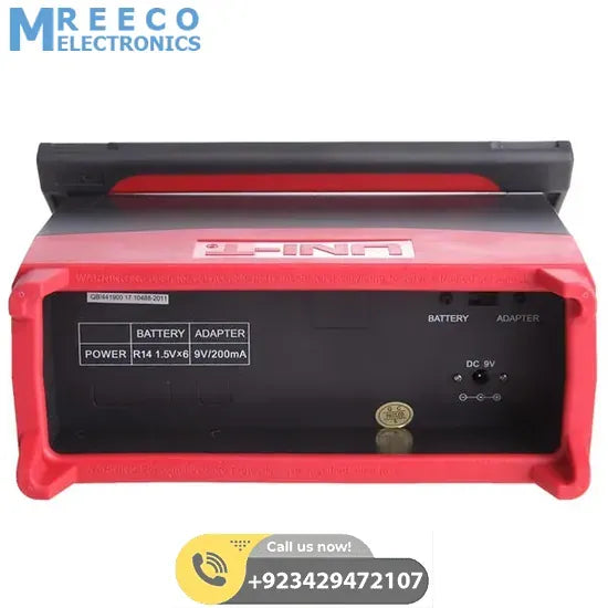 UNI T Bench Type Digital Multimeter UT801 - Top View