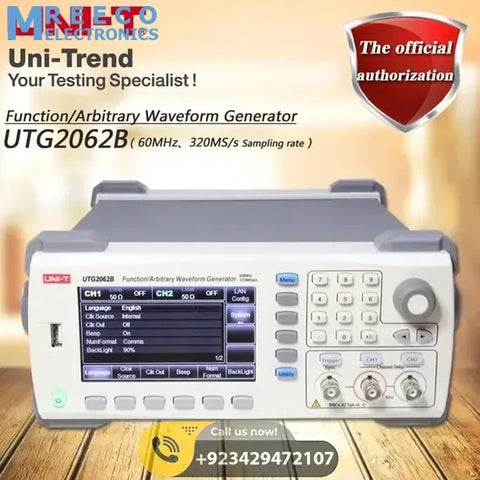 UNI T UTG2062B General Function Generator - Front View
