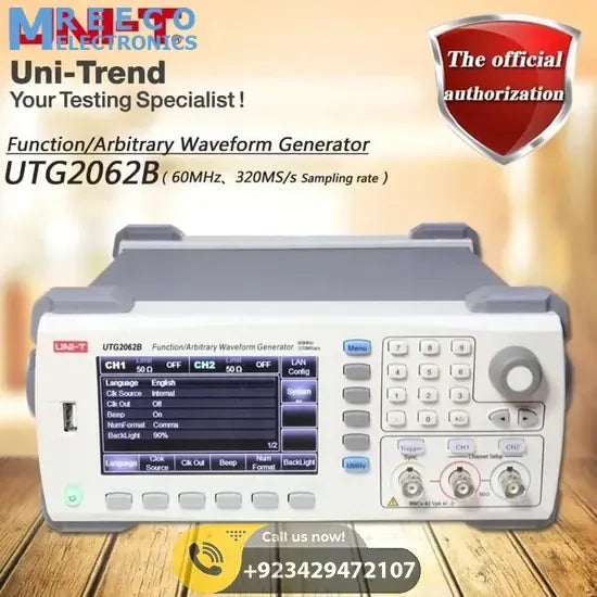 UNI T UTG2062B General Function Generator - Front View