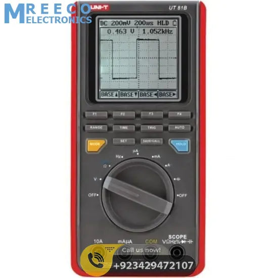 Handheld Digital Scope Multimeter UNI T UT81B - Front View