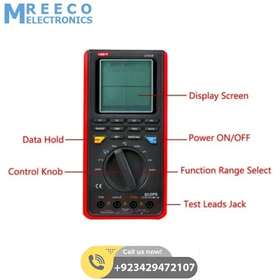 Handheld Digital Scope Multimeter UNI T UT81B - Back View