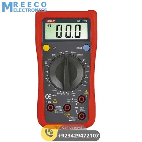 UNI T Palm Size Digital Multimeter UT132D - Front View