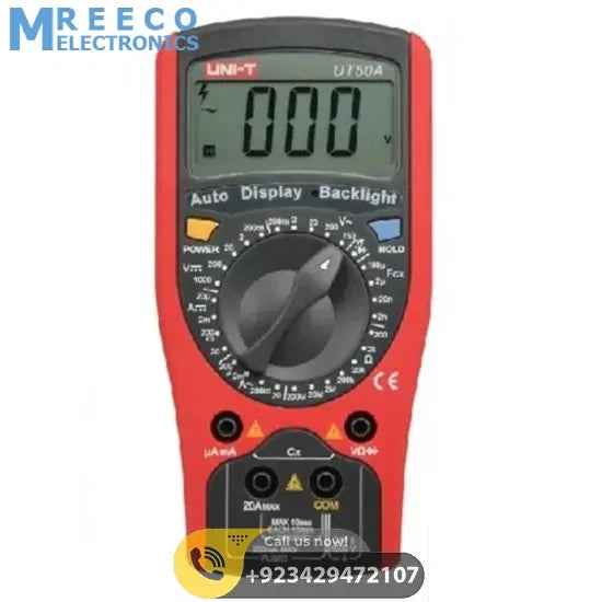 UNI T UT50A Modern Digital Multimeter - Back View