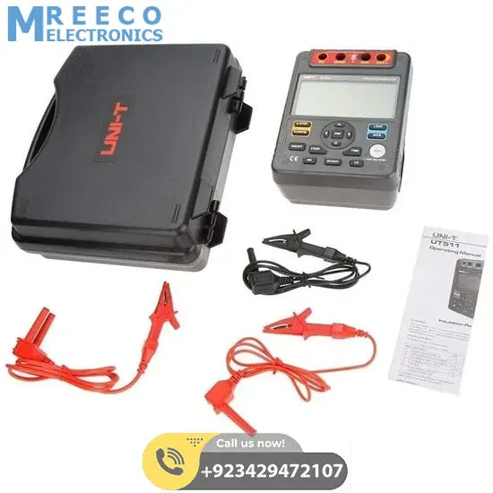 UNI T UT511 Digital Insulation Resistance Meter - Side View