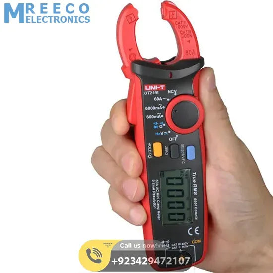 UNI T Mini Digital Clamp Meter UT211B - Front View