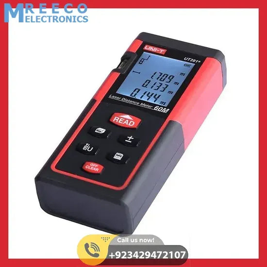 UNI-T UT391+ Laser Distance Meter Range Finder - Back View