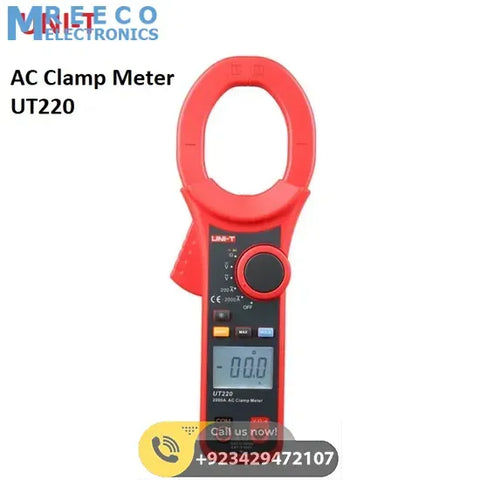 AC Clamp Meter 2000A UNI T UT220 - Front View