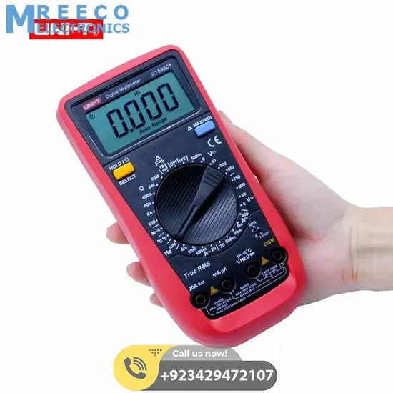 UNI T True RMS Digital Multimeter UT890C+ - Side View