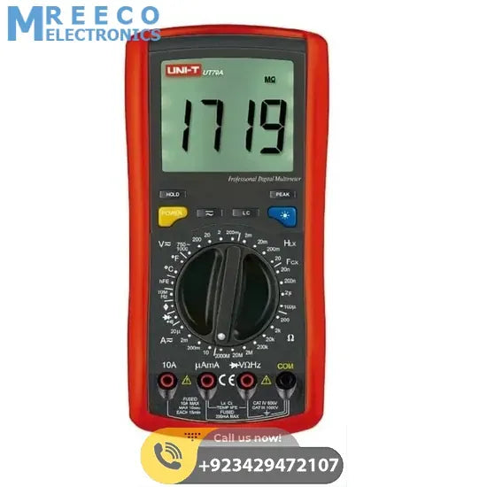 UNI T Multi Purpose Digital Multimeter UT70A - Top View