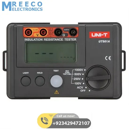 UNI T UT501A Insulation Resistance Tester - Back View