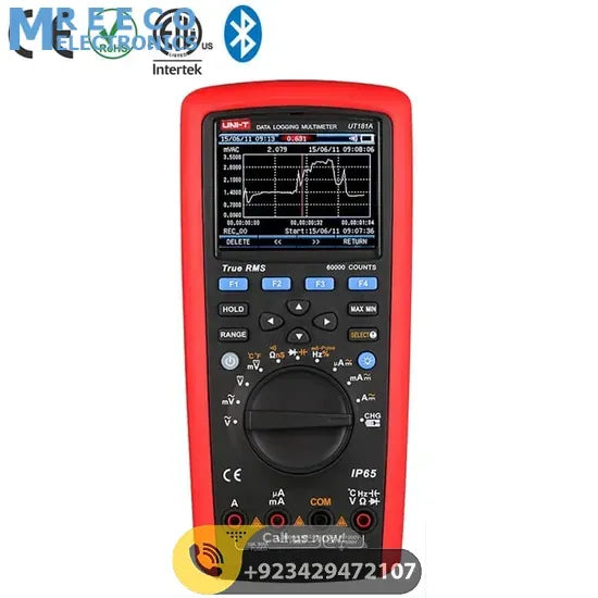 True RMS Datalogging Multimeter UNI T UT181A - Back View