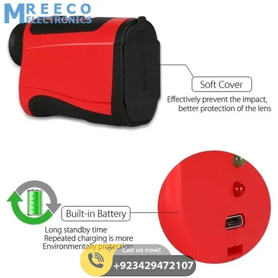 UNI T Laser Rangefinder Telescope Range Distance Meter LR600 - Display View